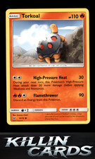 Torkoal 11/73 Pokemon Common Shining Legends Card LP