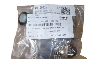 Deutz 04199615 TD/TCD 2012 L04/L06 Diesel Engine Plug In Connector *OEM *NEW