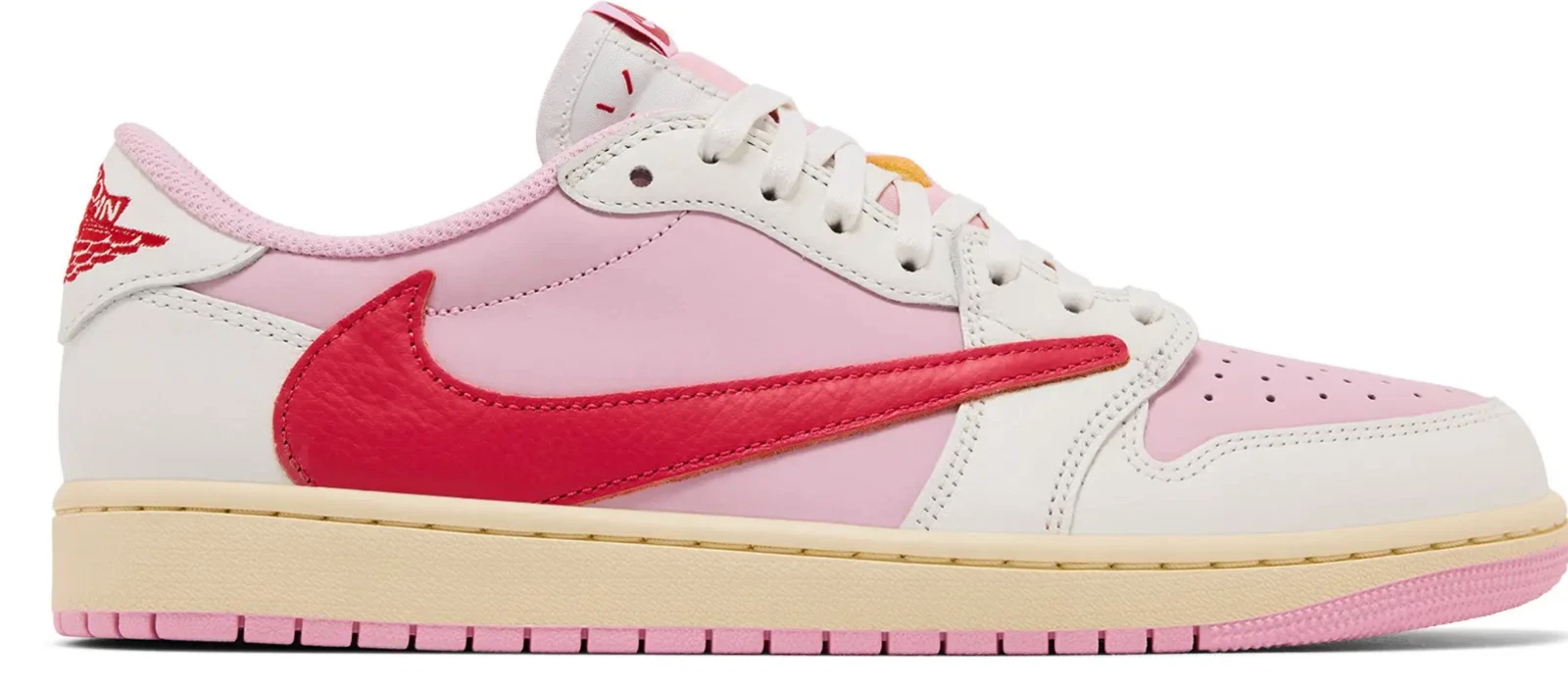 NEW Travis Scott x Air Jordan 1 Retro Low OG Sail Tropical Pink IQ7604-101