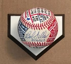 Bob Feller Signed OAL Baseball, VCBC SuperStats, Hand Painted, JSA, HOF, Indians