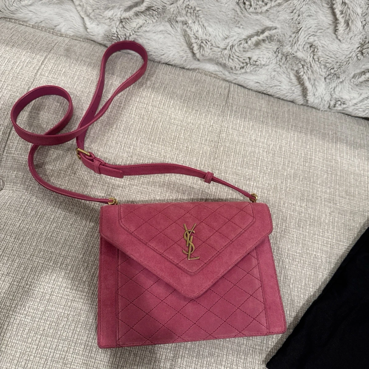 Saint Laurent Suede Bags for sale | eBay