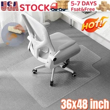 Office Chair Mat Computer Desk Chair Mat for Carpet Floor w/Extended Lip 36"x48"