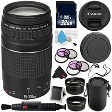 Canon EF 75-300mm f/4-5.6 III Telephoto Zoom Lens 6473A003 Lens Pen Cleaner