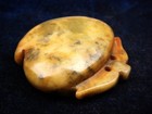 Old Nephrite Jade Stone Carved Sculpture Lovely Peach Shaped Pot #03052602 — photo 6
