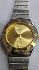 Marcel Business Class Womens Quartz Stainless And Gold Slick Clean Adjustable