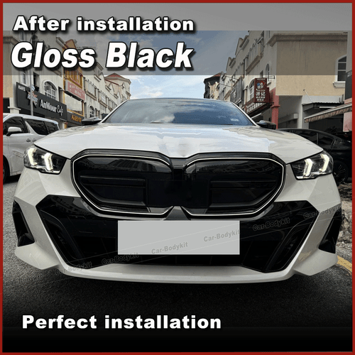 Parrilla frontal negra brillante con LED para BMW Serie 5 G60 i5 M60 G61 G68 2023+ - Imagen 2 de 13