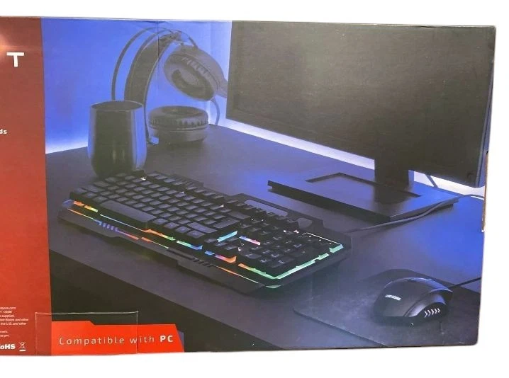 Evo Core Gaming Kit 3 IN 1 LED Glow Gaming Pack - Keyboard + Mouse + Strip Light - Image 4 of 4