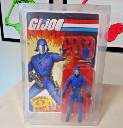 NEW G.I. Joe Classified Haslab HISS Exclusive Cobra Commander Retro Card W. CASE
