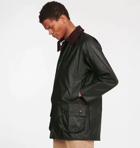 Barbour beaufort Wax Jacket Sage 34 - Picture 3 of 6