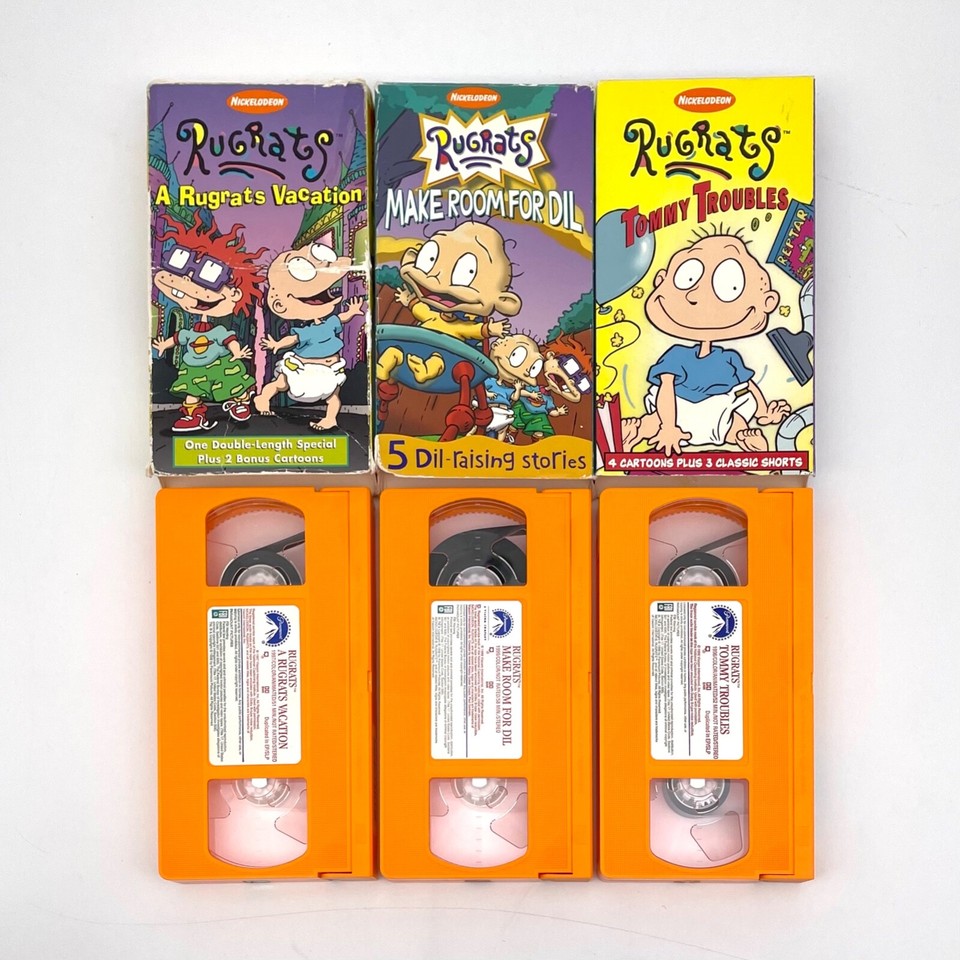 Rugrats VHS Lot Of 3 Make Room For Dil A Rugrats Vacation Tommy rugrats-vhs-lot-of-3-make-room-for-dil-a-rugrats-vacation-tommy
