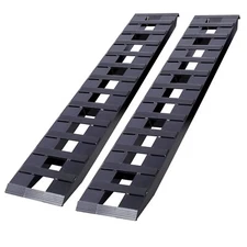 Universal Heavy-Duty Ramps with Top Hook Attaching End, 72X14" 8800 LBS, Black