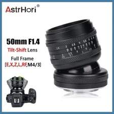 AstrHori 50mm F1.4 MF Full Frame Tilt-Shift Camera Lens for E/RF/X/Z/L/M43 Mount