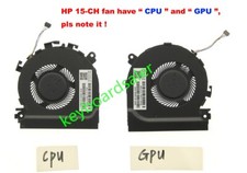 For HP Spectre X360 15-CH 15-CH010CA CPU GPU Cooling Fan L17605-001 L17606-001