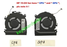 For HP Spectre X360 15-CH 15-CH010CA CPU + GPU Cooling Fan L17605-001 L17606-001