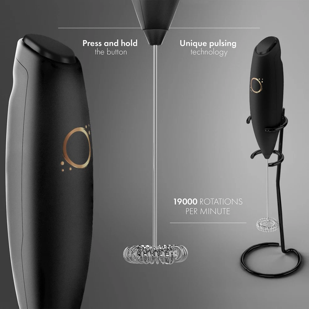 Milk Frother Matte Black Coffee Frother Kitchen Essential Hand High Quality Milk Frother Matte Black Coffee Frother Kitchen Essential Hand High Quality