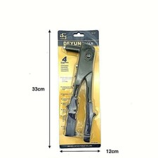 Pinza Rivettatrice Occhiellatrice per Rivetti da 2,4-3,2-4,0-4,8 mm Manuale Hmj