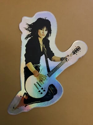 JOAN JETT Jumping RETRO HOLO-Decal/Sticker 4x3 Inches VINYL
