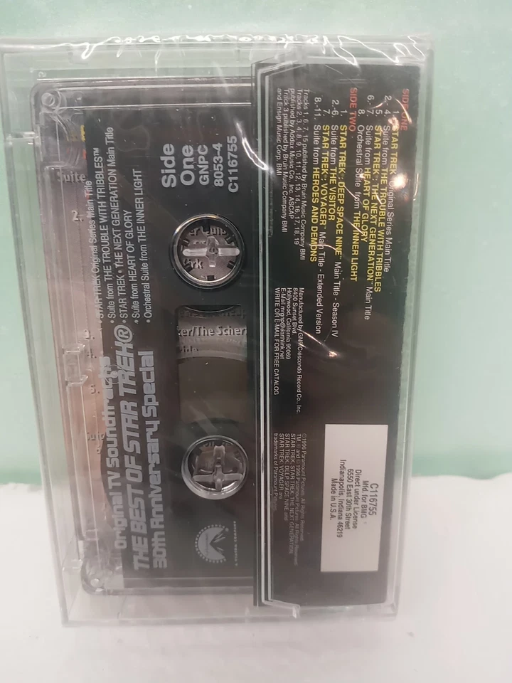 Star Trek Cassette Tape 30th Anniversary Special Original TV Soundtracks SEALED - Image 2 of 4