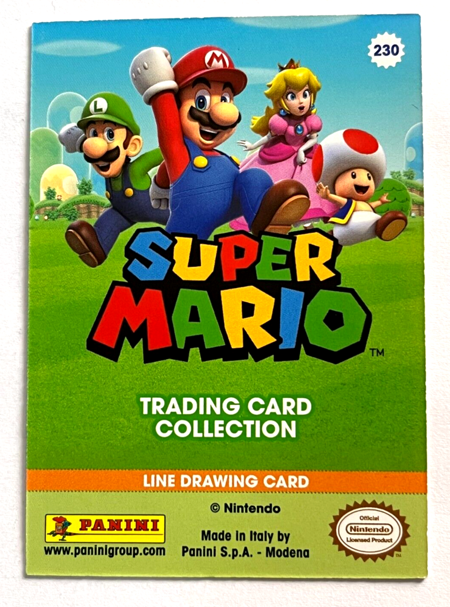 2022 SUPER MARIO TCG Panini Card #230 MARIO BROS Nintendo Italy
