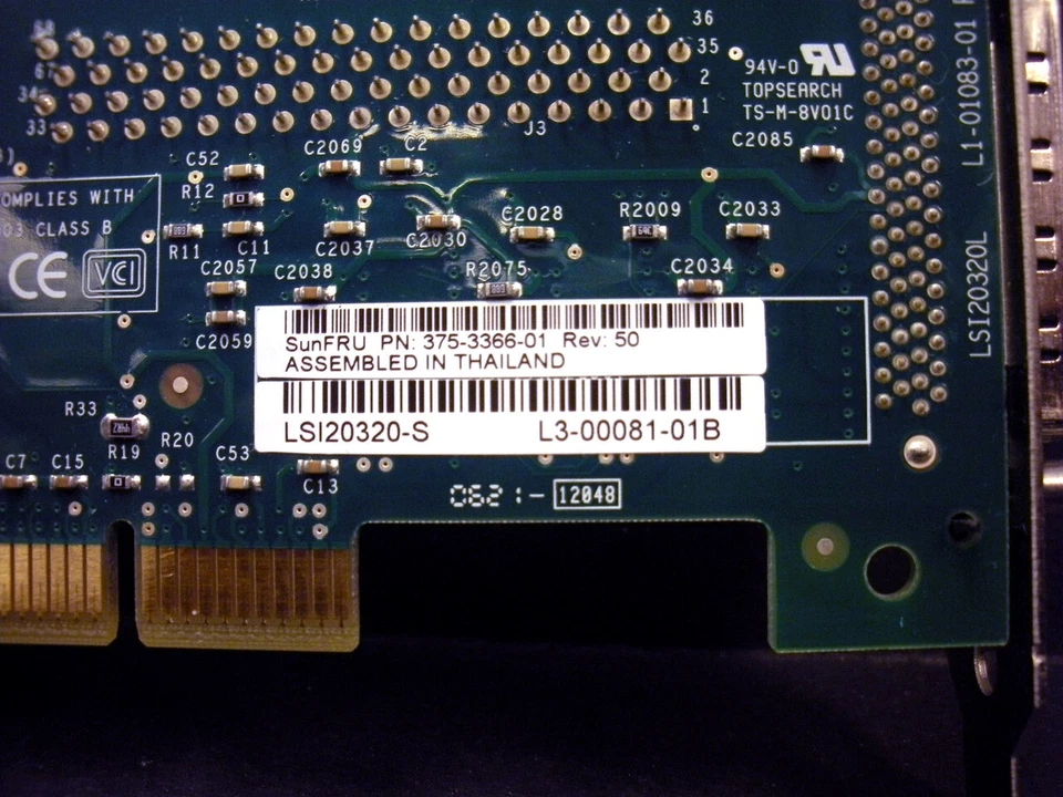 Sun 375-3366 Single Ultra320 SCSI PCI Adapter - Image 3 of 3