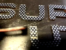 Glove Box Fit Super Duty Dash Board ABS Carbon Fiber Letter Inserts Stickers