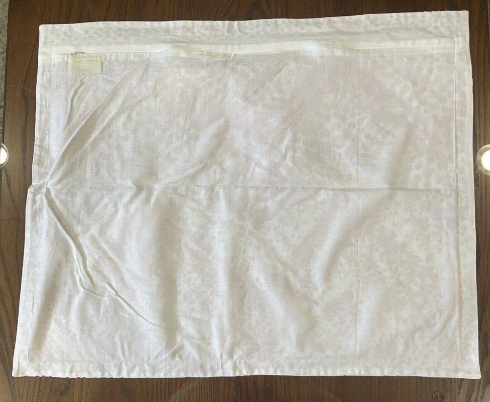 Trina Turk um par 23" x 28" branco vermelho roxo laranja pontos Chevron Design - Imagem 3 de 4