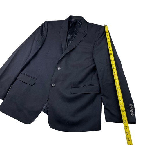 Gianni Versace Men’s 100% Wool 2-Button Blazer Navy Blue • 42R US | 52 IT - Picture 11 of 12
