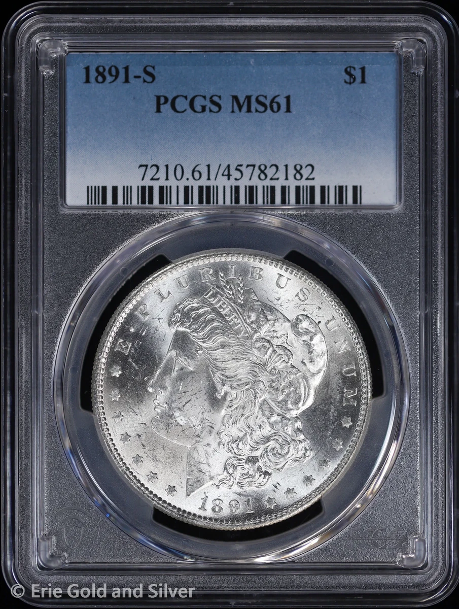 MS 61 Graded 1891 Year Morgan US Dollars (1878-1921) for sale | eBay
