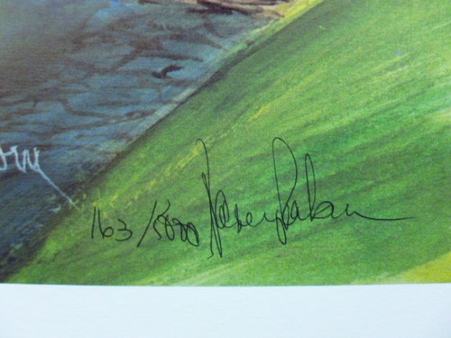 Nancy Raborn Loch 12 Byron Nelson Bridge Masters Augusta Golf L/E Lithographie - Bild 2 von 3