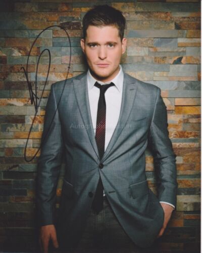 Michael Buble HAND SIGNED 8x10 Photo Autograph Feeling Good Crazy Love Christmas - Picture 1 of 1