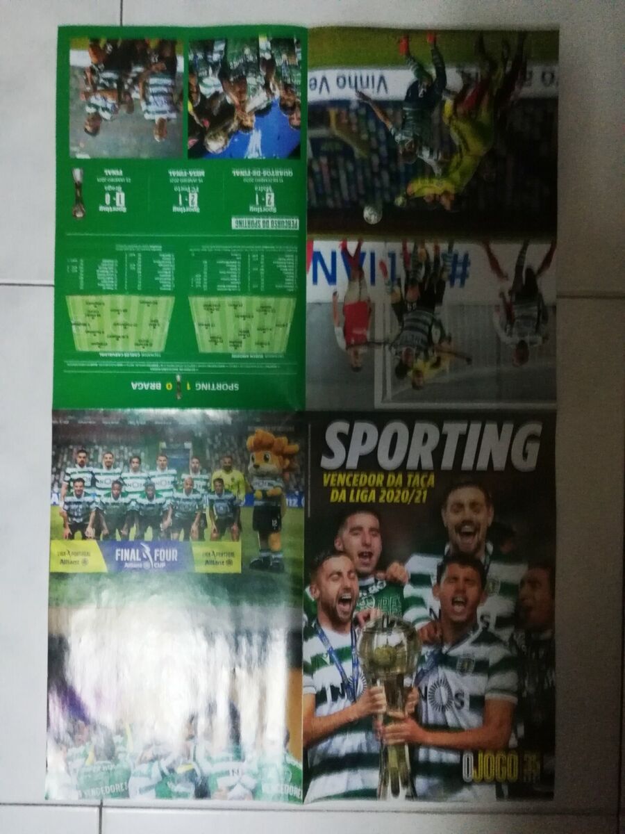 O JOGO GIANT POSTER (60 x 40) SPORTING CP PORTUGUESE LEAGUE CUP 20