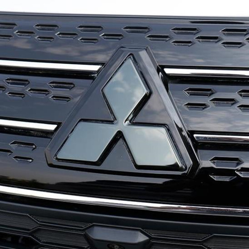 For Mitsubishi Outlander 2022-2025 Glossy Black Front Logo Emblem Cover Trim