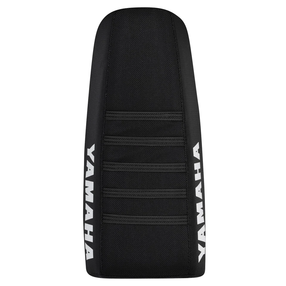 Cubierta de asiento Yamaha IT 175 IT175 1977-1979 TODO NEGRO CON COSTILLAS NEGRAS LOGOTIPO DE HIERRO #332 Foto 3 de 4