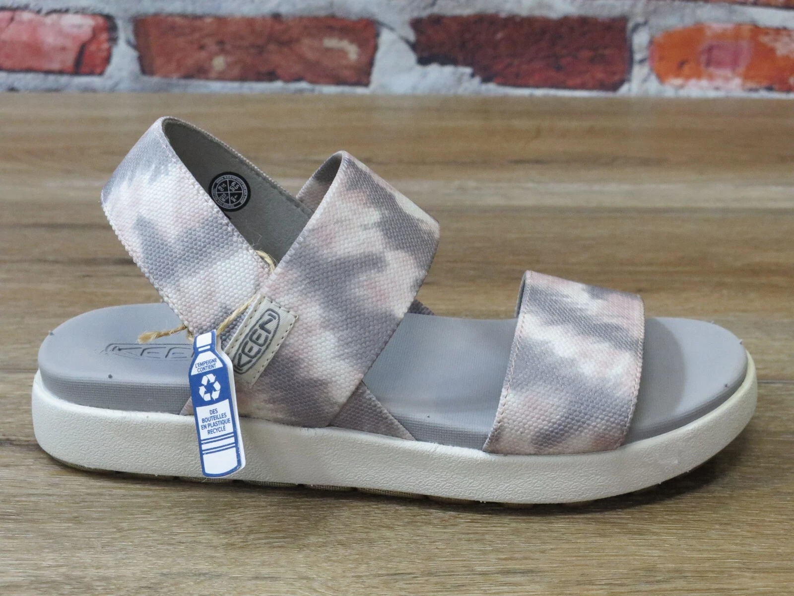 Women's Keen Elle Backstrap Stretch Gore Strap Sandal Tie Dye/White *1027159