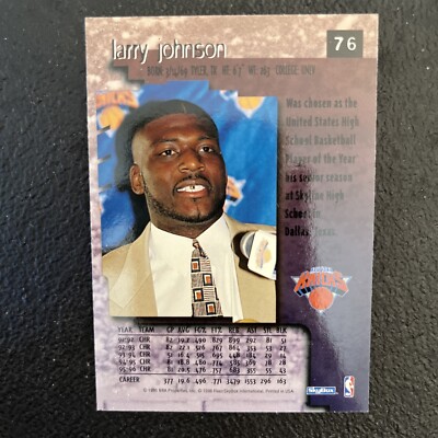 1996-97 SkyBox Premium Rubies #76 Larry Johnson | eBay Australia 1996-97 SkyBox Premium Rubies #76 Larry Johnson | eBay Australia