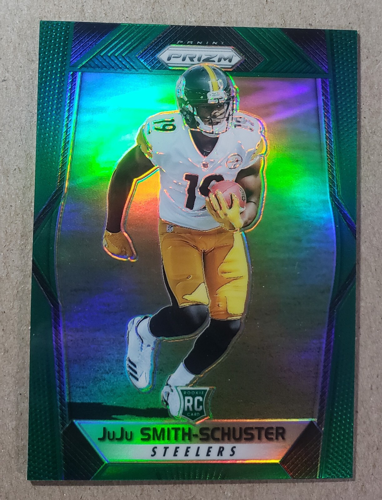 2017 Panini Prizm Green Prizm Juju Smith-Schuster Rookie #281 Steelers RC