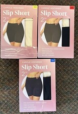 CAROLE HOCHMAN SLIP SHORTS BLACK/NUDE SMOOTH BREATHABLE S,M,L 1746128