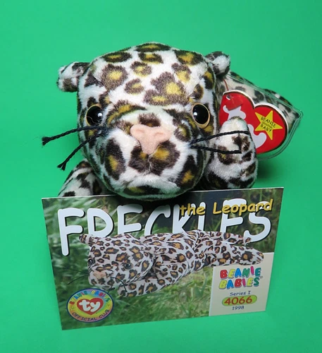Vintage Ty Beanie Baby "FRECKLES" the Leopard, #4066, 1996, Mint Condition!