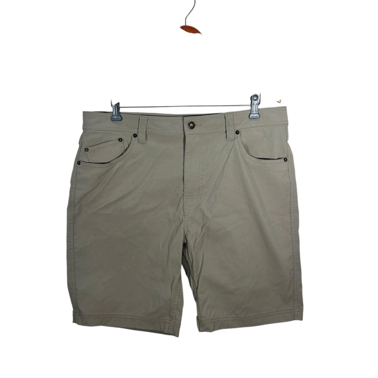 Prana Men’s Brion Tan Active Outdoor Shorts Size 38W