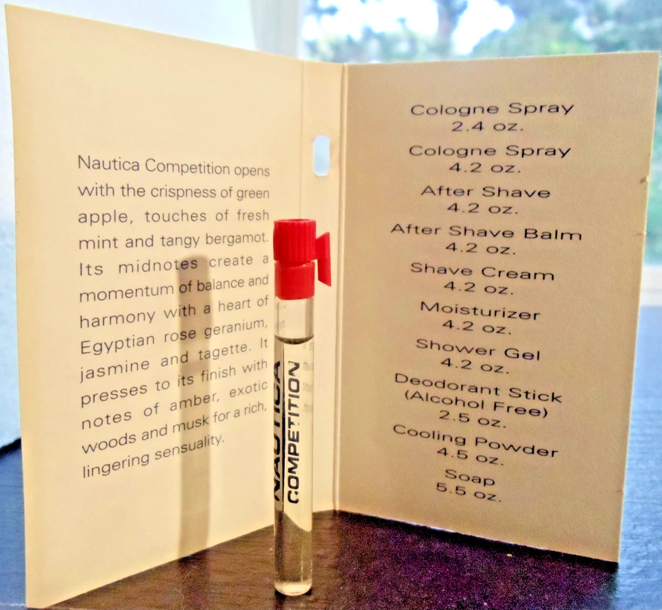 Nautica Sport Competition Cologne Sample Vial's On Cards of (1.5 ml) 0.3 fl.oz. - Image 2 of 2
