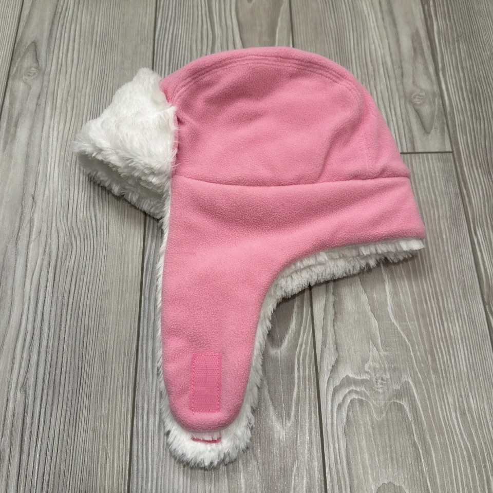 Carhartt Infante Niño Pequeño Rosa Sherpa Forrado de Vellón Trampero Gorro Oreja Solapa Sombrero Foto 4 de 4