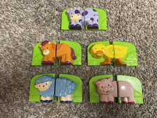 Leap Frog Fridge Farm Magnetic Animal Set Toy Complete Cow Pig Duck Horse Sheep