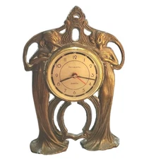 Sarsaparilla Art Nouveau style desk clock