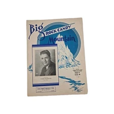 Big Rock Candy Mountain 1935 Vintage Sheet Music Nick Manoloff Smiley Burnette