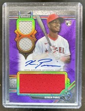 2024 Triple Threads Kyren Paris Rookie Auto Relics RC Jersey Amethyst #/75