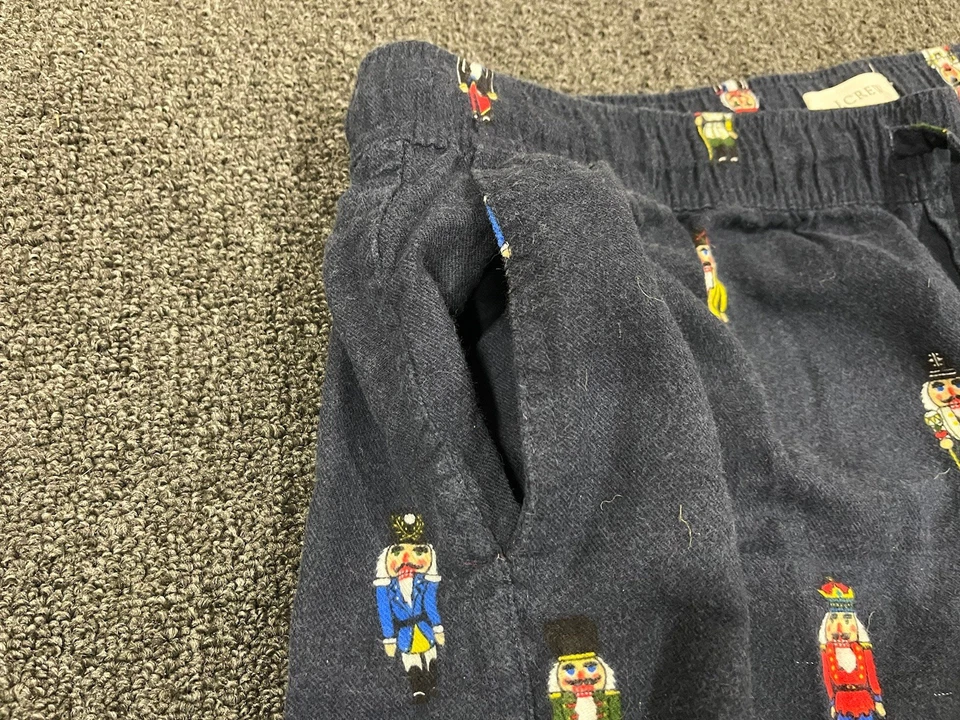 J. Crew Navy Blue Nutcracker Cnristmas Mens Sleep Lounge With Pockets Size XL - Image 4 of 4