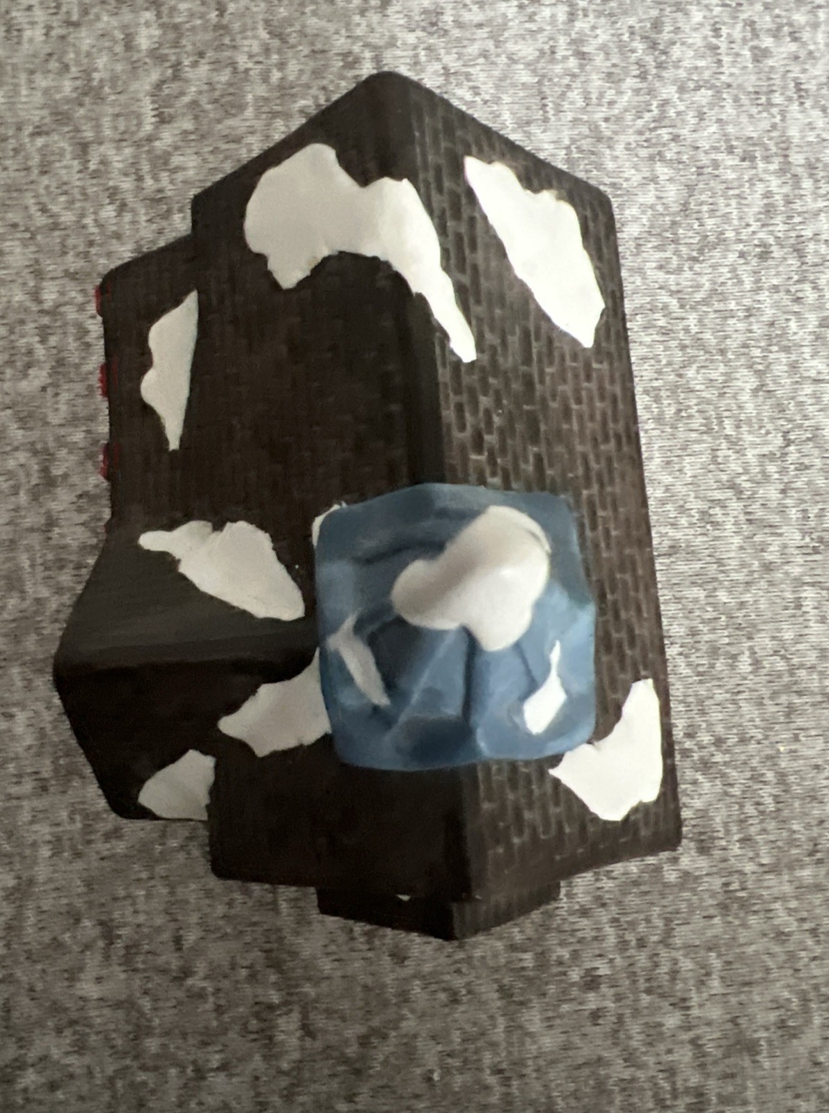 Rare | St Nicholas Square - Chapel Christmas Village House Stained Glass Painted