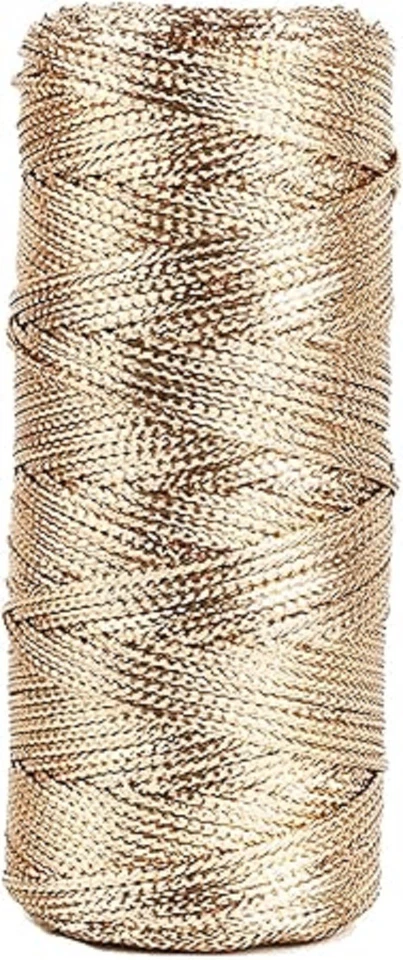 1.0 mm Champagne/Gold Gift Cord Thread String Tag Ribbon Craft Party Wedding