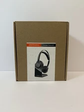Plantronics Voyager Focus UC B825 Bluetooth Headset w/ Charging Stand – New Open
