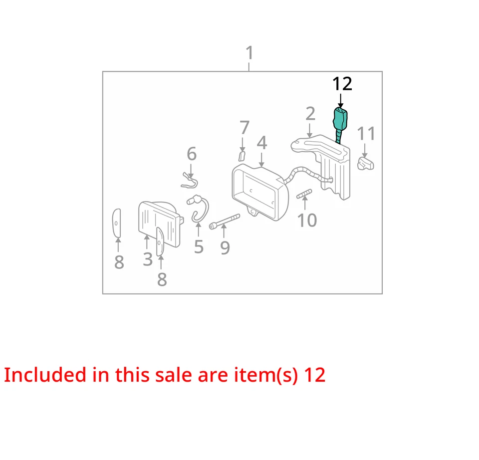 SE ADAPTA A GMC CHEVROLET SONOMA S10 1991-1997 CABLEADO NIEBLA LP 16502944 - NUEVO OEM Foto 3 de 4